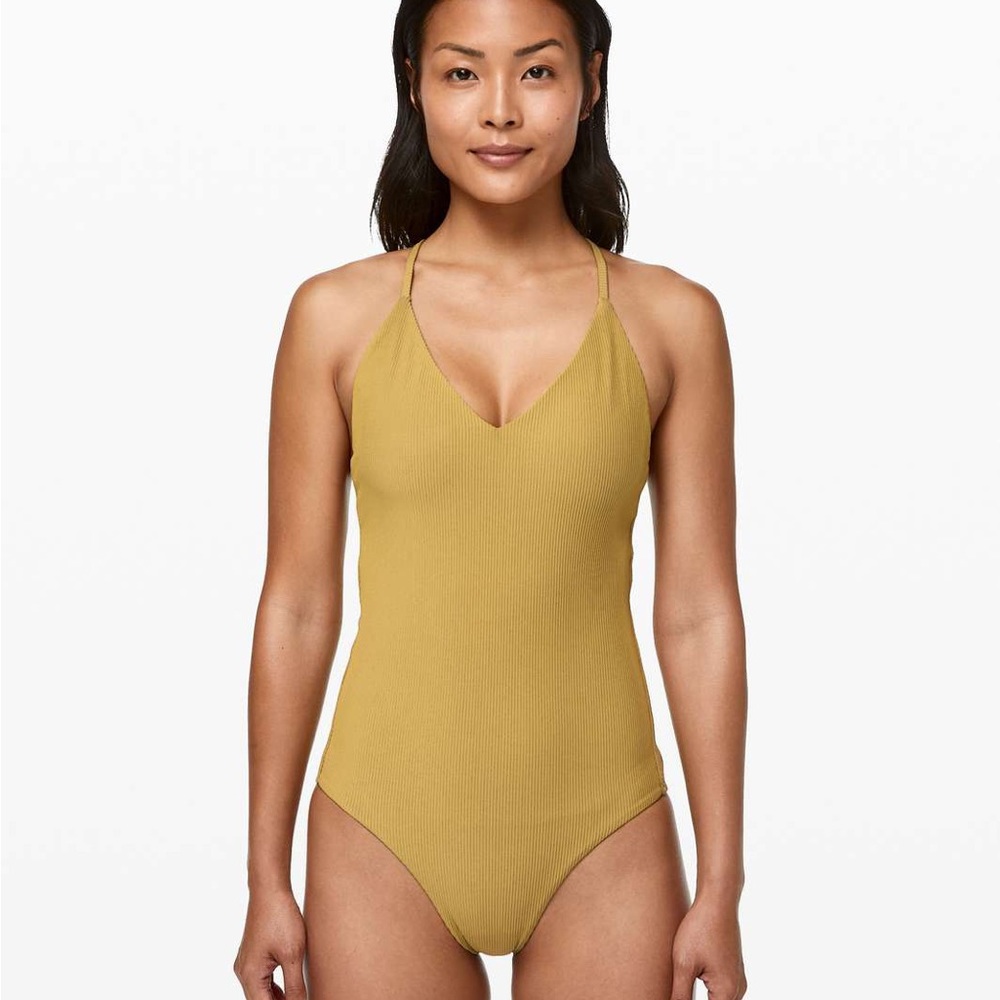 Lululemon Poolside Pause One-Piece - EUC 
Vintage Gold